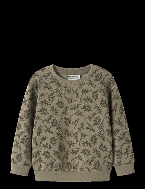name it | Nmmvimo Ls Nreg Aop Sweat Bru | 110