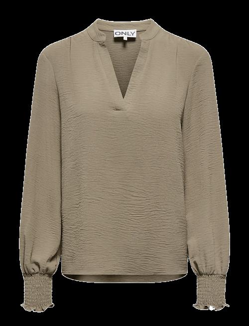 ONLY Carmakoma | Carmetta L/S V-Neck Top Wvn Noos | 44