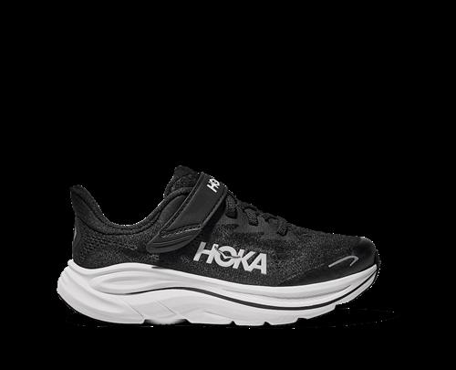 Hoka K Clifton 10 Little Kids Black White Black White 30 2/3 EU  Sort  30 2/3 EU  Drenge, Piger