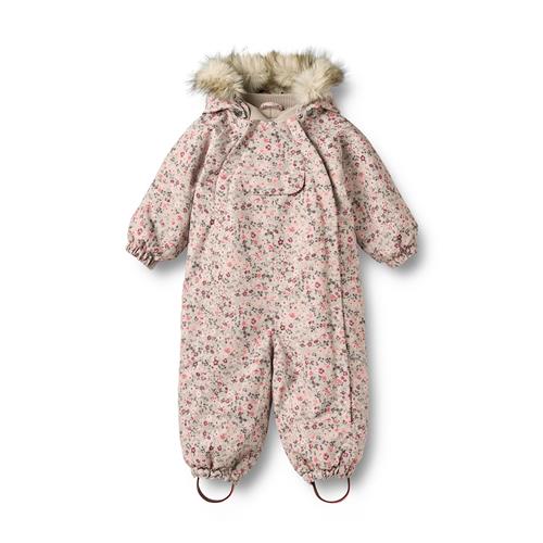 Wheat Nickie Vinterdragt Grey Moon Flowers  Grey Moon Flowers 86 cm  Grå  86 cm  Drenge, Piger
