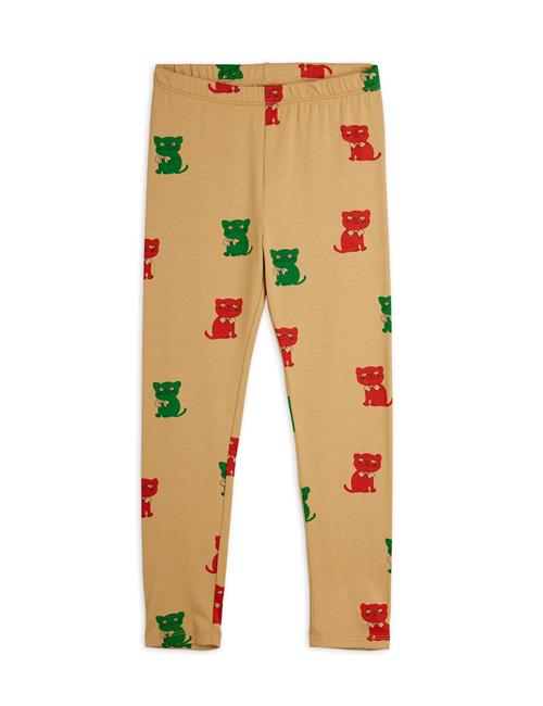 Mini Rodini Kittens Leggings Beige  Beige 104/110 cm  Beige  104/110 cm  Drenge, Piger