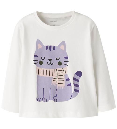 Name It Bluse - NmfVeen - Cloud Dancer/Cat