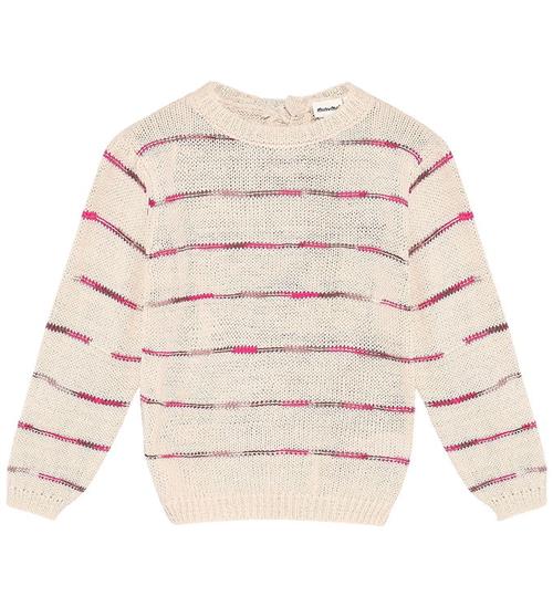 Minymo Bluse - Strik - Pink Tint m. Striber