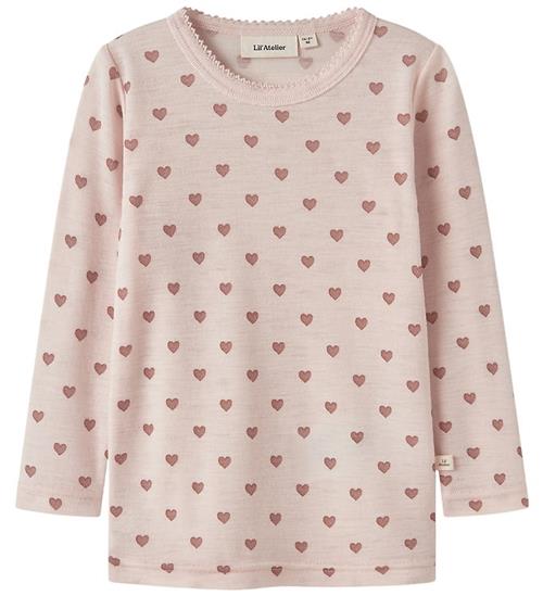 Lil' Atelier Bluse - Uld - NmfNoel - Morganite m. Hjerter