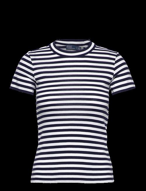 Polo Ralph Lauren | Striped Ribbed Cotton Crewneck Tee | S