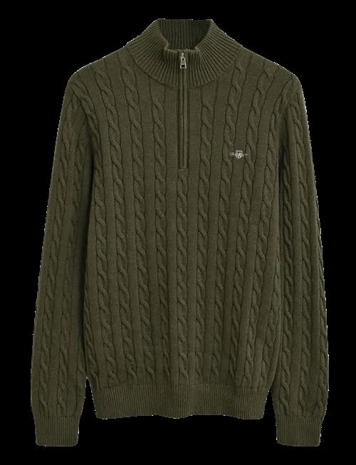 Gant | Cable Knit Half-Zip Sweater | XXXL