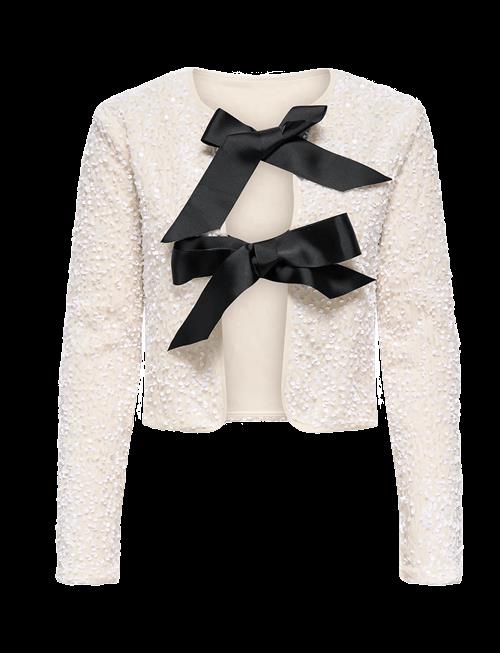 ONLY | Onlanika Sequins Ls Bow Top Wvn Cs | XL