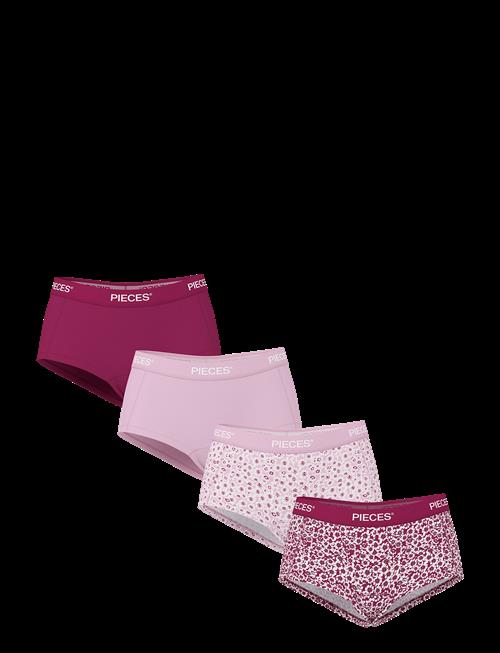 Pieces | Pclogo Lady 4 Pack Aop/Solid Noos Bc | XXL