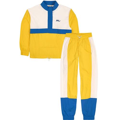 Kuling Kuling x Maja Mama Colorblock Tracksuit Lemon/Klein Blue L  Gul  L  Drenge, Piger