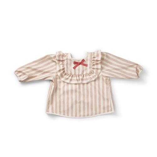 Elodie Langærmet Hagesmæk Til Baby Candy Stripes  Candy Stripes-One Size  Rød  One Size  Drenge, Piger