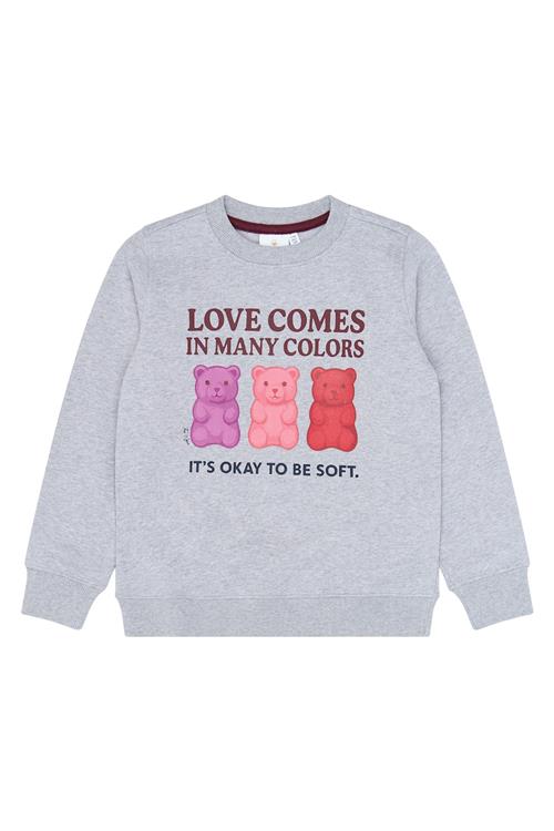 The New Vivi Hættetrøje Light Grey Melange  Light Grey Melange 5-6 Y  Grå  5-6 år  Piger