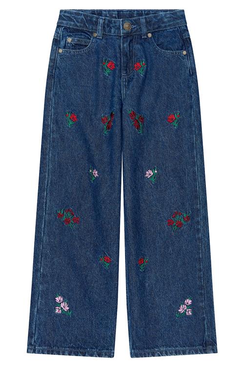 The New Vincetta Jeans Med Bred Pasform Medium Blue Denim  Medium Blue Denim  7 Y  Marineblå  7 år  Piger