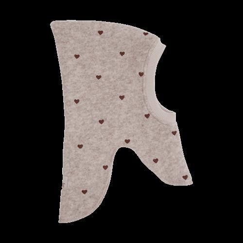 Huttelihut Balaclava Af Uld Sand Melange  Sand Melange-54 cm  Beige  54 cm