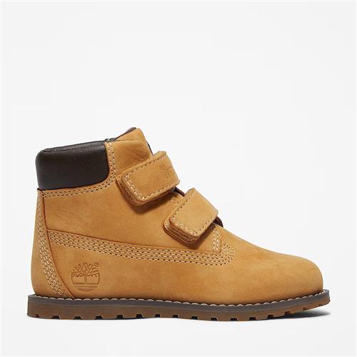 Timberland Pokey Pine Mid Hook & Loop Boot Wheat Wheat 25 EU  Brun  25 EU  Drenge, Piger
