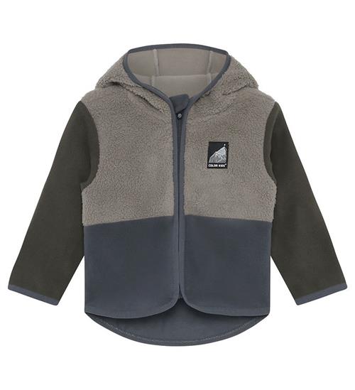 Color Kids Fleecejakke - Teddy - Turbulence