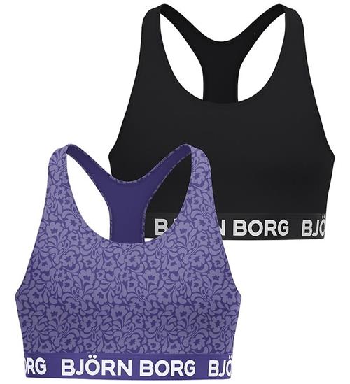 Björn Borg Top - Soft - 2-pak - Lilla/Sort