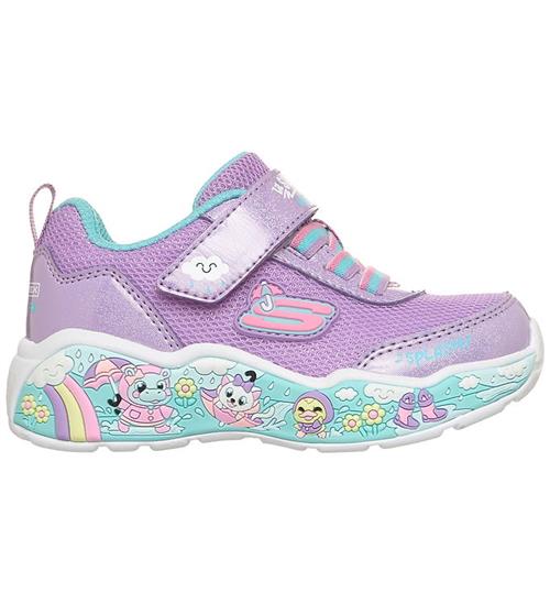Skechers Sko - Tex - Play Scene - Shimmer Splash - Lavender/Turk