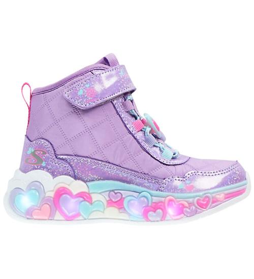 Skechers Blinkesko - Eternal Heart Lights - Cozy Glimmer - Laven