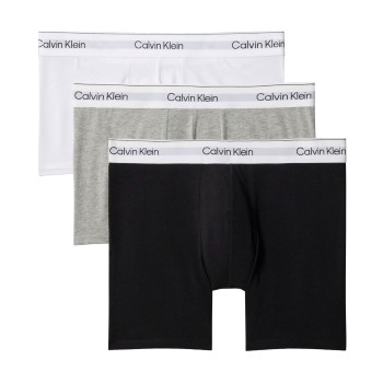 Calvin Klein 3P Icon Cotton Boxer Briefs Flerfarvet bomuld Small Herre