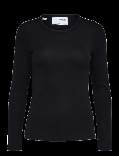 Selected | Slfdianna Ls O-Neck Top Noos | L
