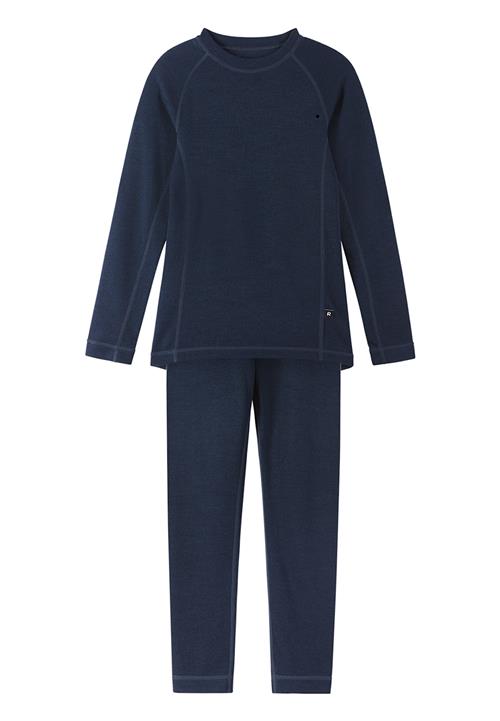 Reima Taitoa Undertøjssæt I Uld Navy  Navy 140 cm  Blå  140 cm  Drenge, Piger