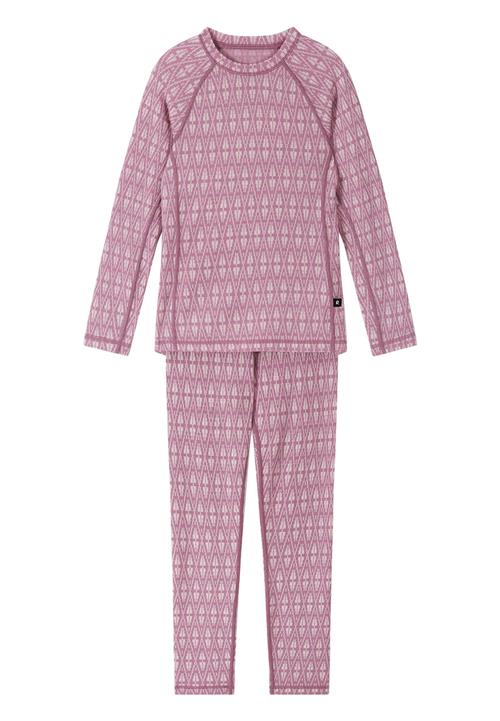 Reima Taival Undertøjssæt I Uld Grey Pink  Grey Pink 120 cm  Lyserød  120 cm  Drenge, Piger