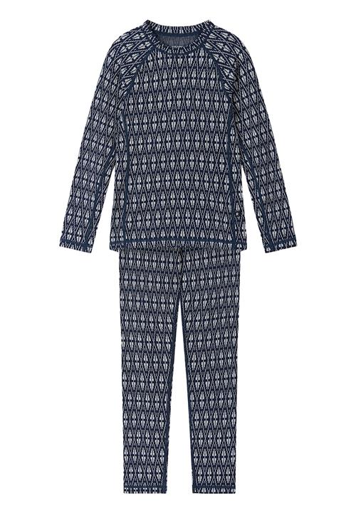 Reima Taival Undertøjssæt I Uld Navy  Navy 120 cm  Blå  120 cm  Drenge, Piger