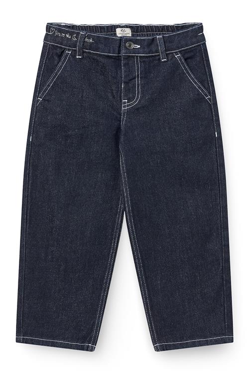 Copenhagen Colors Organic Balloon Denim Pants W. Hearts Back Pockets Raw Denim-98 cm  Blå  98 cm  Piger