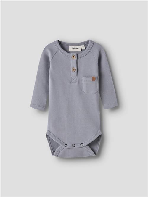 Lil’ Atelier Nbmluno Ls Slim Body Lil Sleet Sleet 68 cm  Grå  68 cm  Drenge