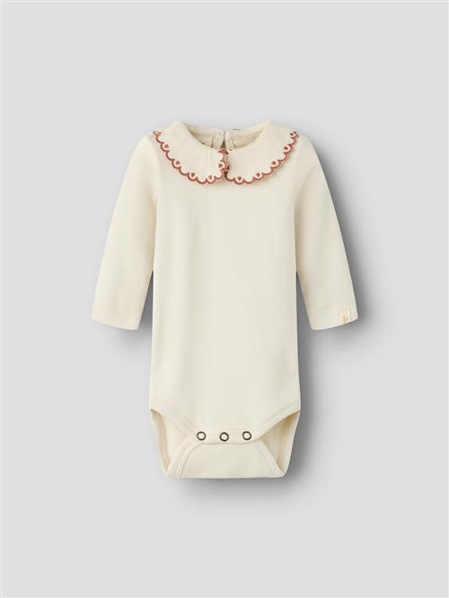 Lil’ Atelier Nbffundo Loa Ls Slim Body Lil Turtledove Turtledove 68 cm  Creme  68 cm  Piger