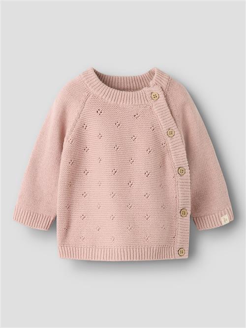 Lil’ Atelier Nbnlaguna Ls Wrap Knit Lil Adobe Rose Adobe Rose 74 cm  Lyserød  74 cm  Drenge, Piger