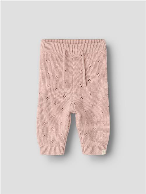 Lil’ Atelier Nbnlaguna Knit Pant Lil Adobe Rose Adobe Rose 68 cm  Lyserød  68 cm  Drenge, Piger