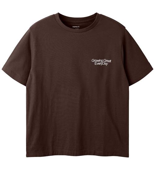 Name it T-shirt - NKMOBERT - Coffee Bean