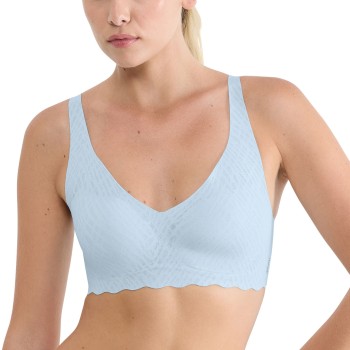 Sloggi BH ZERO Feel Bliss Soft Bra Lyseblå XL+ Dame