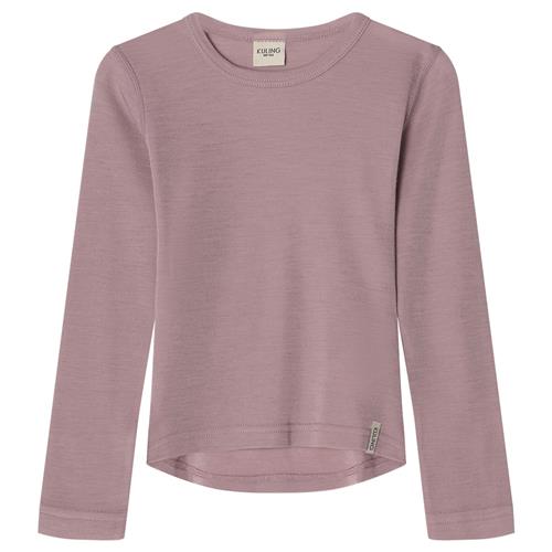 Kuling Canberra Langærmet Bluse I Uld Purple Mauve  Purple Mauve-122/128 cm Uld Lilla  122/128 cm  Drenge, Piger