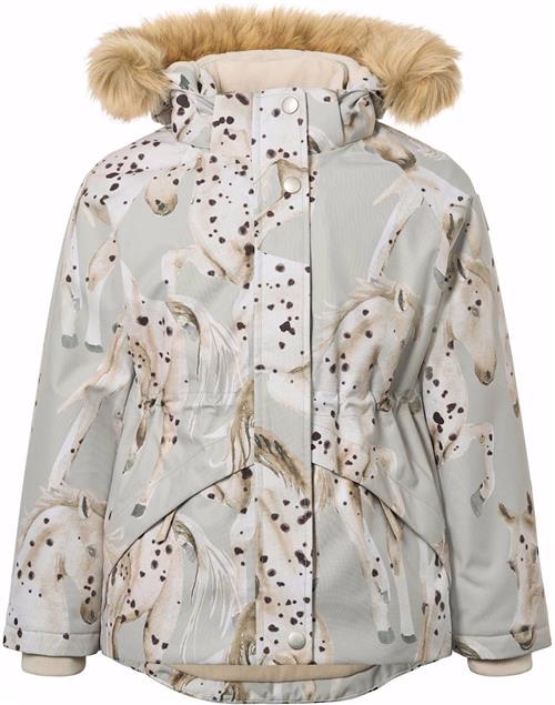 Molo Cathy Fur Jacket Arty Horses Arty Horses 122 cm  Grå  122 cm  Piger