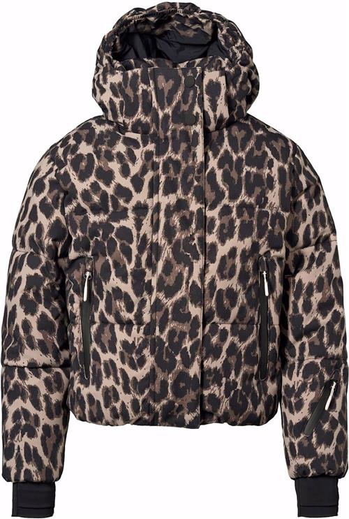 Molo Hansine Pro Jacket Brushed Leo Brushed Leo 128 cm  Sort  128 cm  Piger
