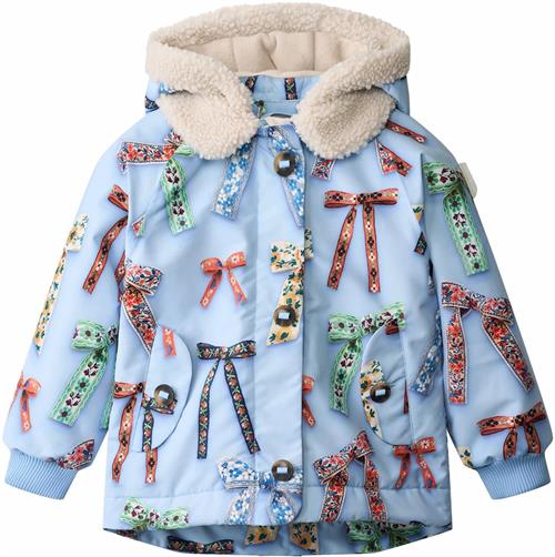 Molo Hopla Jacket Deco Bows Deco Bows 128 cm  Blå  128 cm  Piger