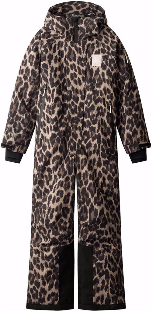 Molo Hux Junior Snowsuit Brushed Leo Brushed Leo 128 cm  Sort  128 cm  Piger