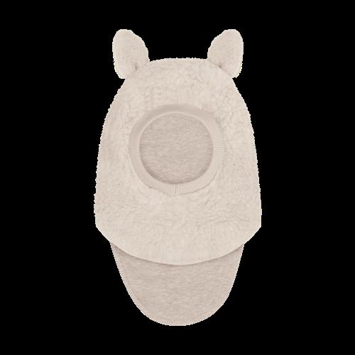 Huttelihut Balaclava Af Uld Cement  Cement-50 cm  Grå  50 cm
