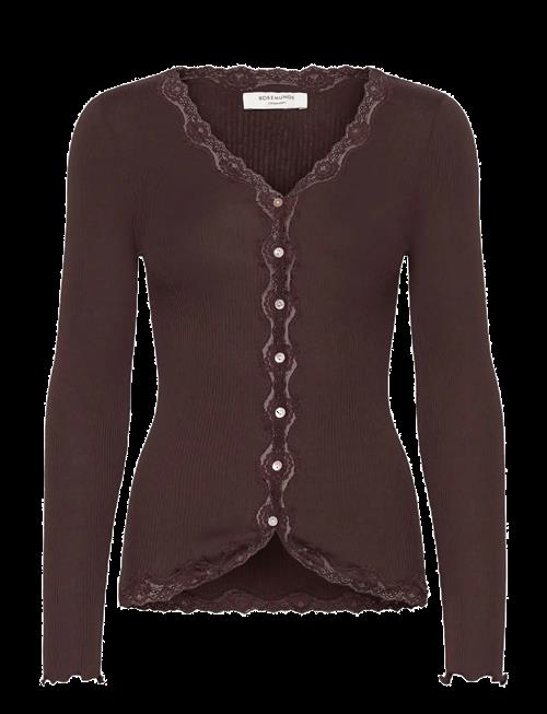 Rosemunde | Rwbabette Silk Ls V-Neck Lace Cardigan | XS