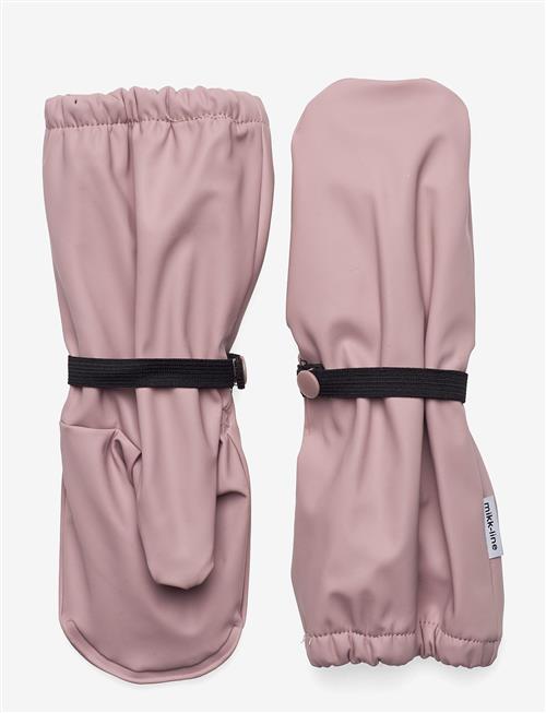 mikk-line | Pu Rain Mittens W. Fleece | 110/116