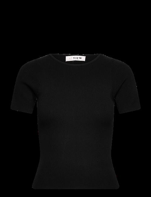A-View | Rib Knit Short Sleeve Top | XS