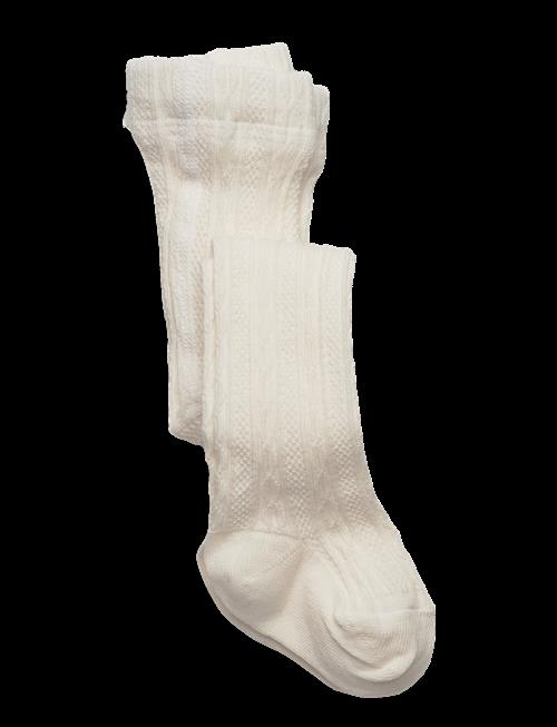 Geggamoja | Cable Knitted Stockings Offwhite | 50-56