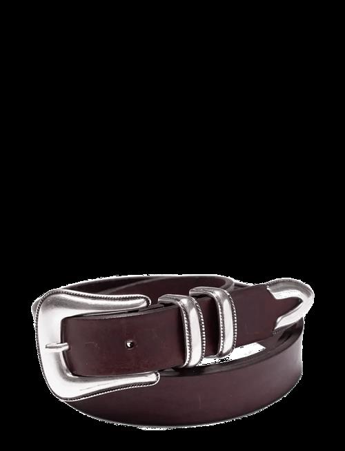 Nudie Jeans | Western Silver Belt Dark Brown | 75