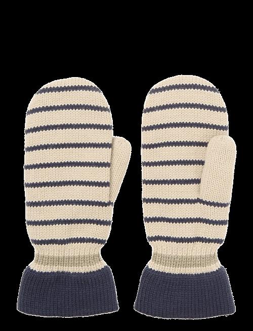Becksöndergaard | Thin Striped Emerald Mittens | L/XL
