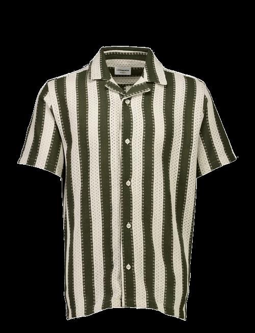 Lindbergh | Bold Striped Resort Shirt S/S | S