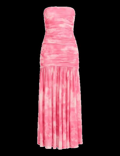 Bardot | Solana Printed Mesh Maxi Dress | 38