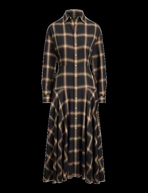 Polo Ralph Lauren | Plaid Twill Paneled Shirtdress | 32