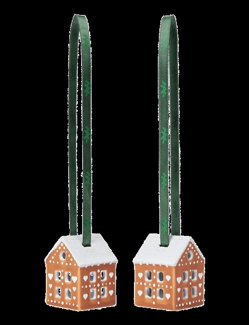 Kähler | Gingerbread Christmas Ornament Brown 2 Pcs. | 5 CM